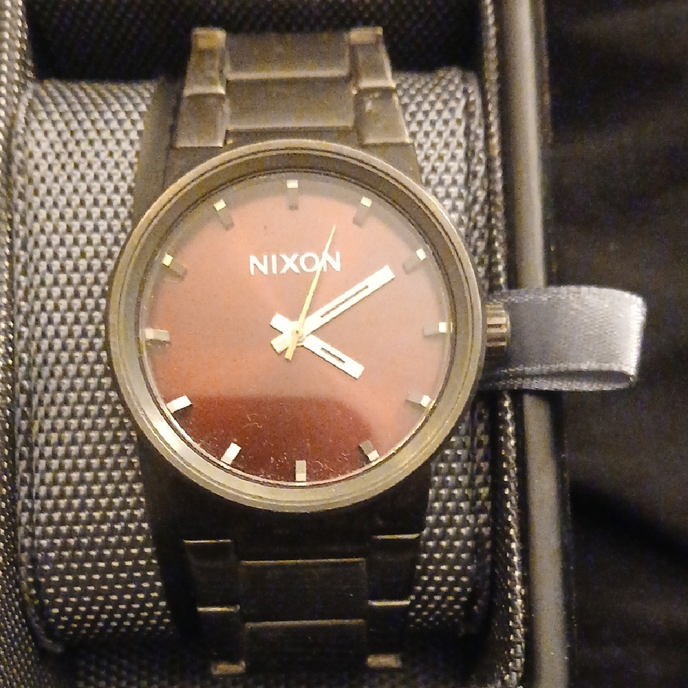 Nixon Black and Red Men's Watch